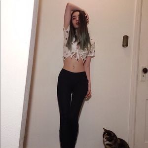 White crop donut shirt!